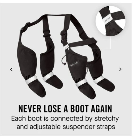 Canada Pooch Suspender Winter Dog Boots - Size 4 - Picture 2 of 2